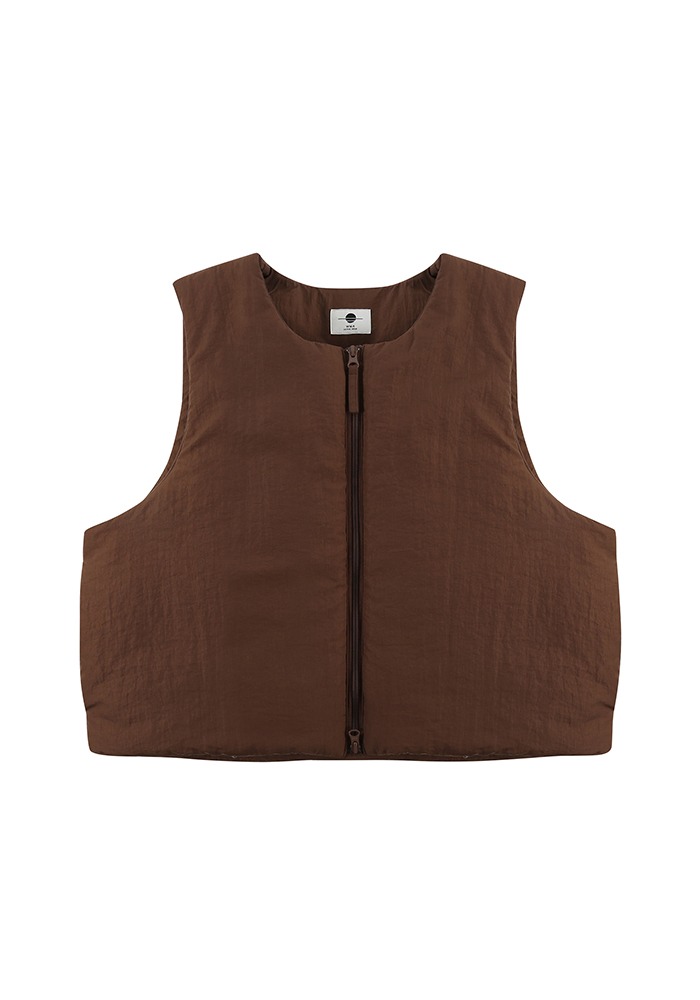 THINSULATE PADDED VEST_BROWN